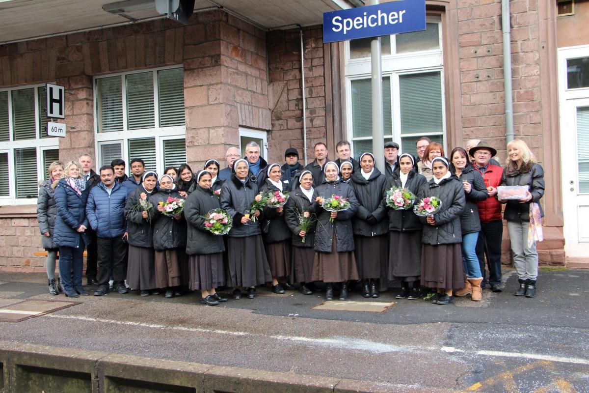 Großer Bahnhof in Speicher 29.1.19 - Franziskanerinnen vom hl. Josef