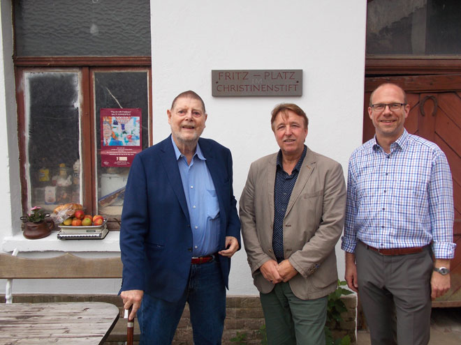 Fritz Bagel, Jochen Seidel und Einrichtungsleiter