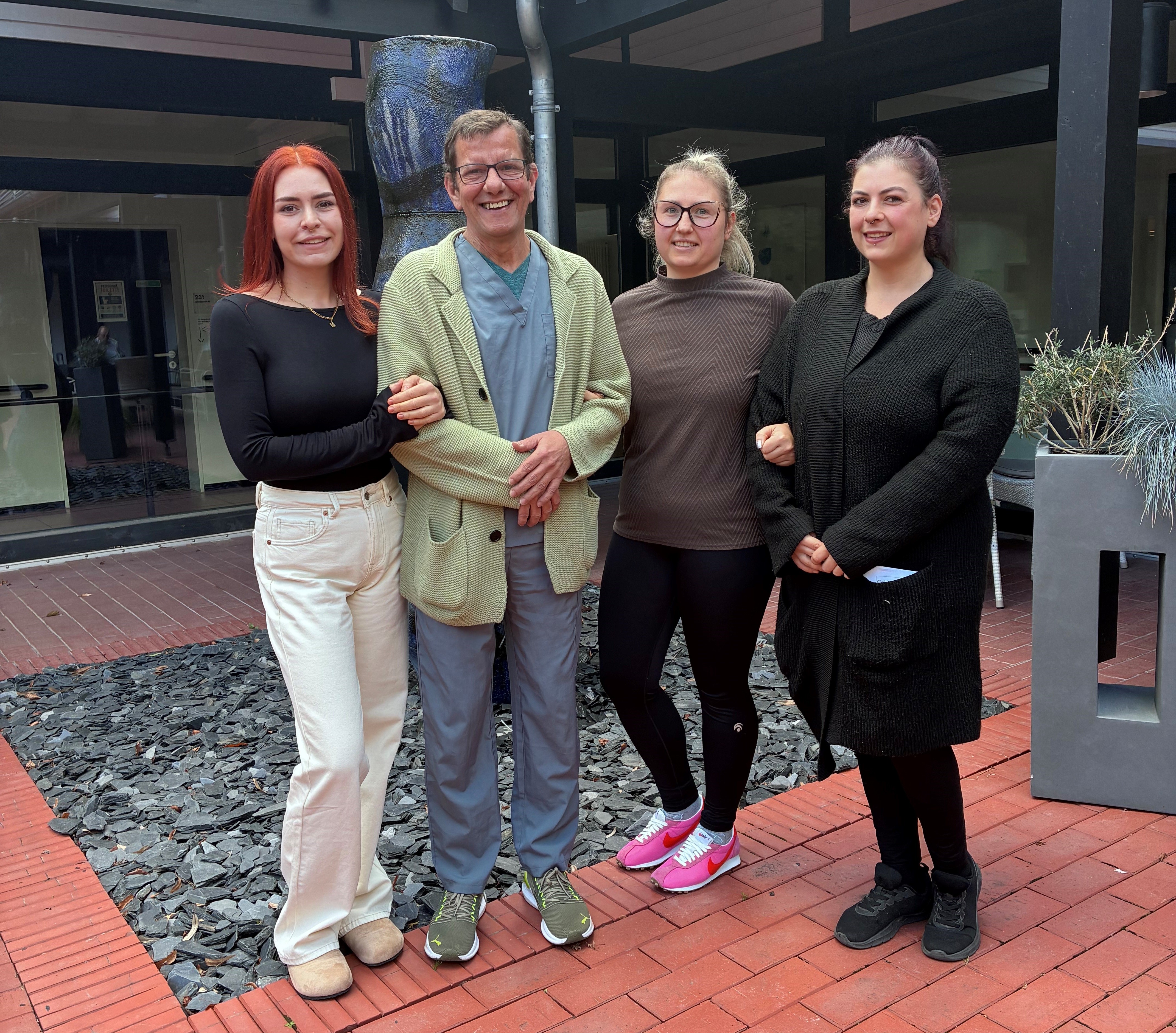 v.l.n.r. Birgit Weber (stellv. Vorsitzende), Karin Penz (Vorsitzende), Petra Reichelt, Vanessa Denys